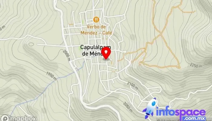 mapa de lugar de interes Urbanización en Capulálpam de Méndez