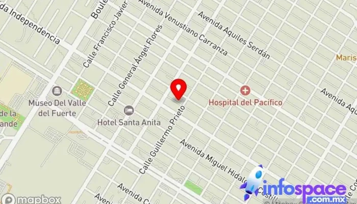 mapa de Luza Soluciones Informáticas Soporte y servicios informáticos en Los Mochis