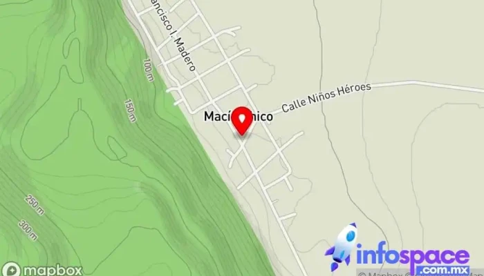 mapa de Macin Chico Escuela en San Juan Bautista Tuxtepec