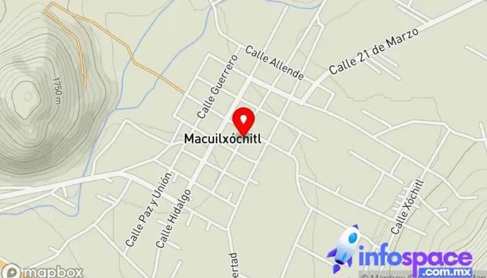 mapa de Macuilxóchitl de Artigas Carranza  en Macuilxóchitl de Artigas Carranza