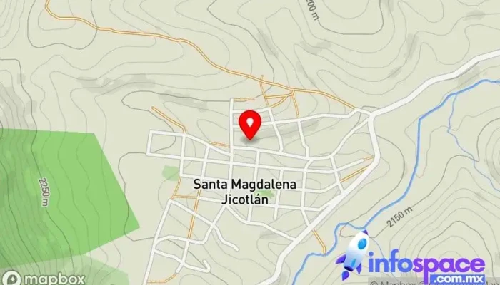 mapa de Magdalena Jicotlán  en Magdalena Jicotlán