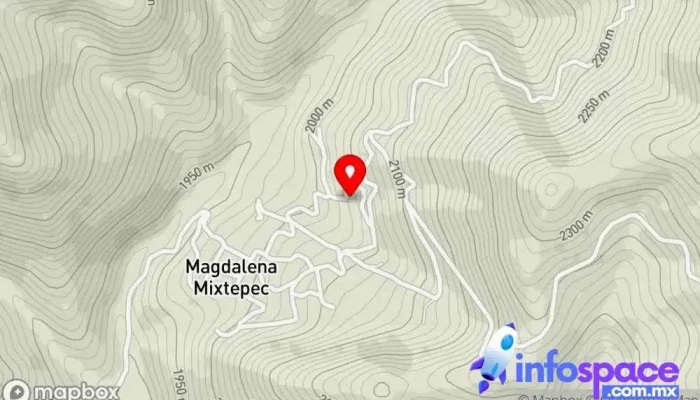mapa de Magdalena Mixtepec  en Magdalena Mixtepec