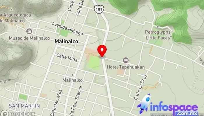 mapa de Malinalco  en Malinalco