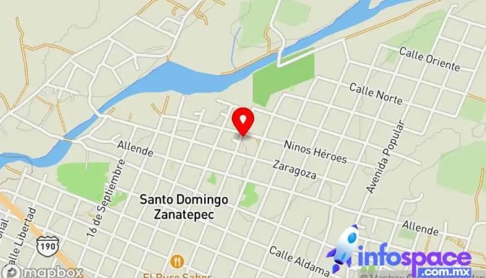 mapa de MASCONET Proveedor de servicios de Internet en Santo Domingo Zanatepec