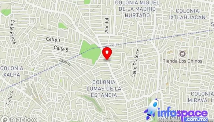 mapa de Matamoros Av. Carlos Hank González Bus stop en Ciudad de México