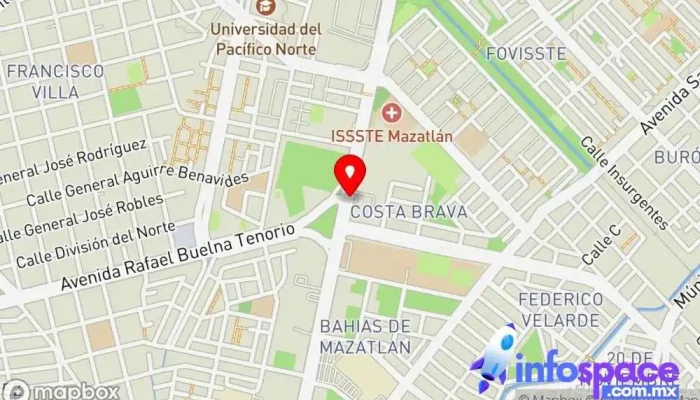 mapa de Mazatlán Bus stop en Mazatlán