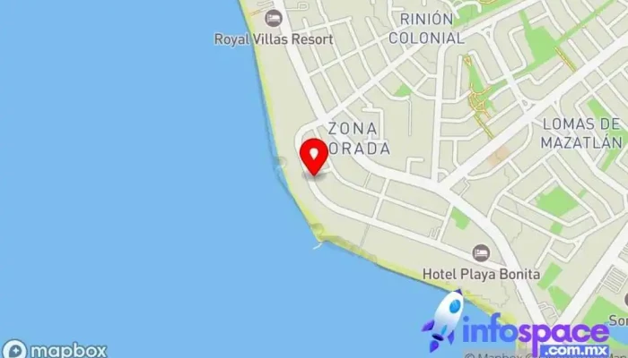 mapa de Mazatlan4Rent / Mazatlan4Sale Agencia de alquiler de alojamientos para vacaciones, Empresa de administración de propiedades, Agentes inmobiliarios, Consultor inmobiliario en Mazatlán