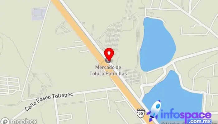 mapa de Mercado De Palmillas Mercadillo, Mercado en Estado de México