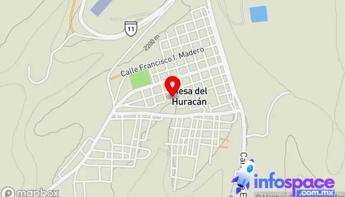 mapa de Mesa del Huracán  en Mesa del Huracán