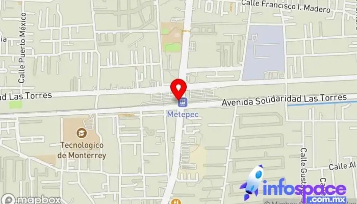 mapa de Metepec Estación de tren en San Jerónimo Chicahualco
