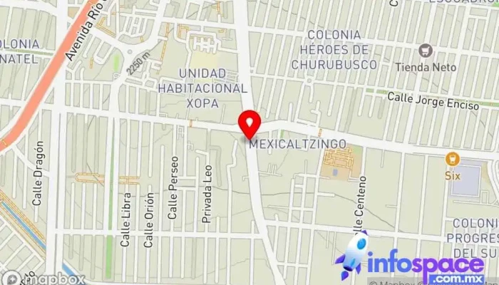 mapa de Metro Mexicaltzingo Bus stop en Ciudad de México