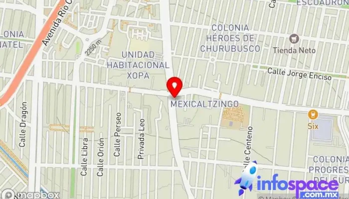 mapa de Metro Mexicaltzingo Bus stop en Ciudad de México