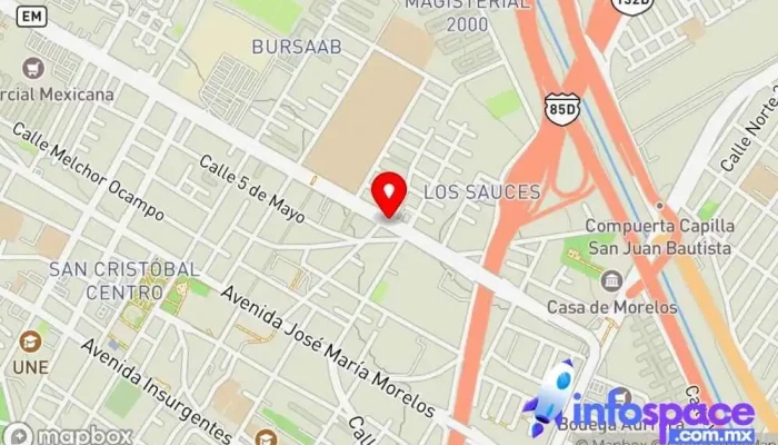 mapa de Mexibus - Estación ATP Servicio de transporte en Ecatepec de Morelos