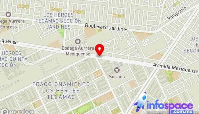 mapa de Mexibús Bosques Servicio de transporte en Ojo de Agua