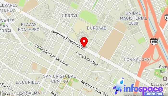 mapa de Mexibus L2 San Cristóbal Servicio de transporte en Ecatepec de Morelos