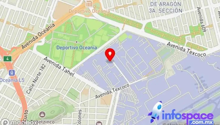 mapa de Mexicana de Terminales en Puertos y Aeropuertos SA de CV Servicio de logística en Venustiano Carranza, Ciudad de México