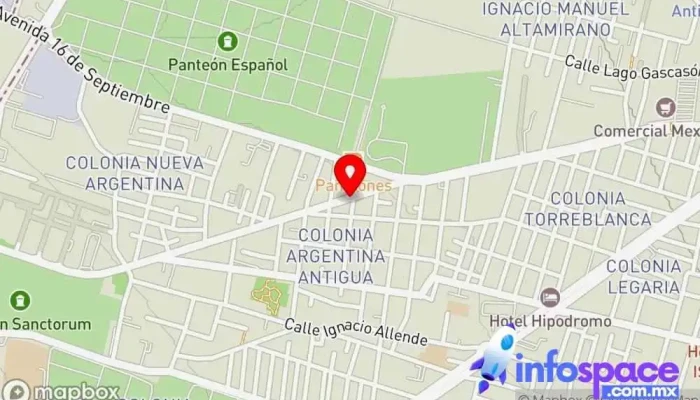 mapa de México-Tacuba - Buenos Aires Bus stop en Ciudad de México
