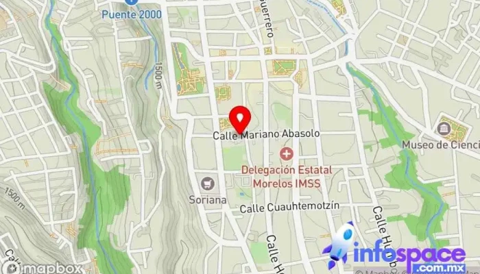 mapa de Mi Bus Terminal Centro Empresa de autobuses en Cuernavaca