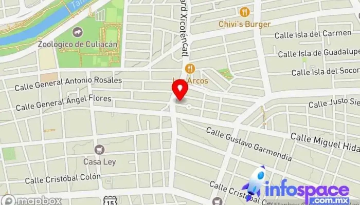 mapa de Mindtec Digital Revolution Agencia de marketing, Tienda de software, Servicio de comercio electrónico, Consultora de marketing, Empresa de software, Empresa de alojamiento web, Diseñador de sitios web en Culiacán Rosales