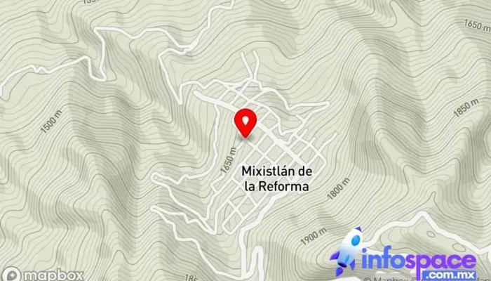 mapa de Mixistlán de la Reforma  en Oaxaca