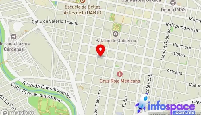 mapa de Mole y Chocolate Oaxaca Fábrica en Oaxaca de Juárez