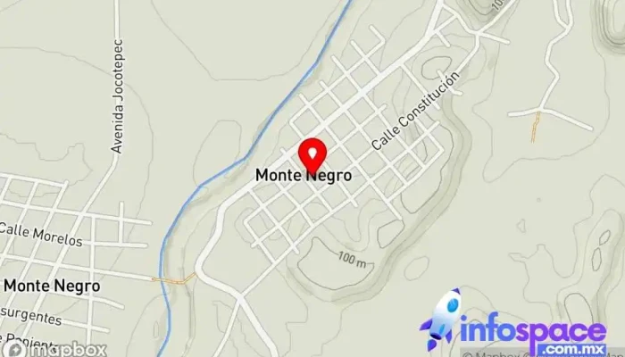 mapa de Montenegro Lalana Congregación en Monte Negro