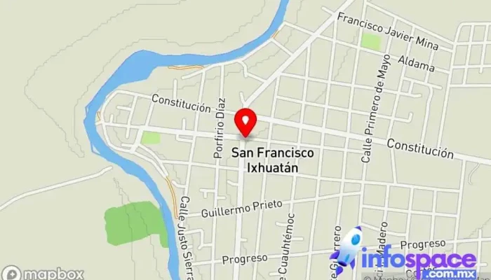 mapa de Multi Servicio Spider Central telefónica en San Francisco Ixhuatán