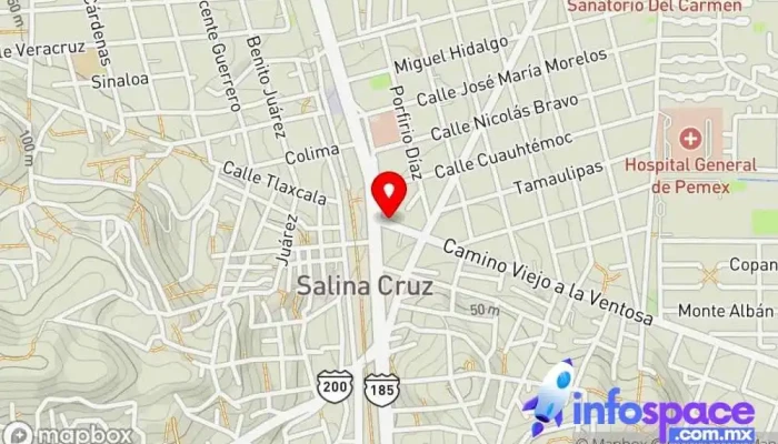mapa de MULTILINGUAL UP Salina Cruz Academia de idiomas en Salina Cruz