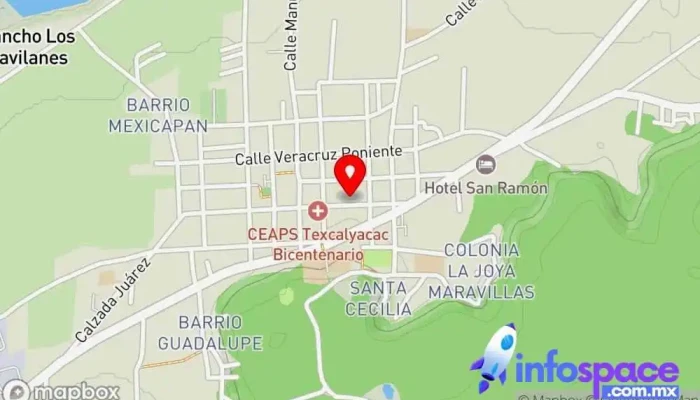 mapa de Municipio de Texcalyacac Oficina de gobierno local en Texcalyacac