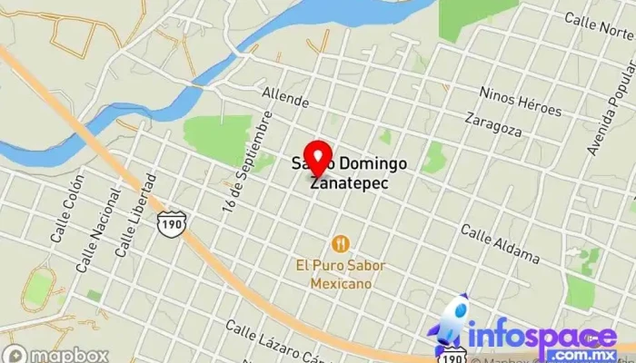 mapa de Nayalaya Dentista en Santo Domingo Zanatepec