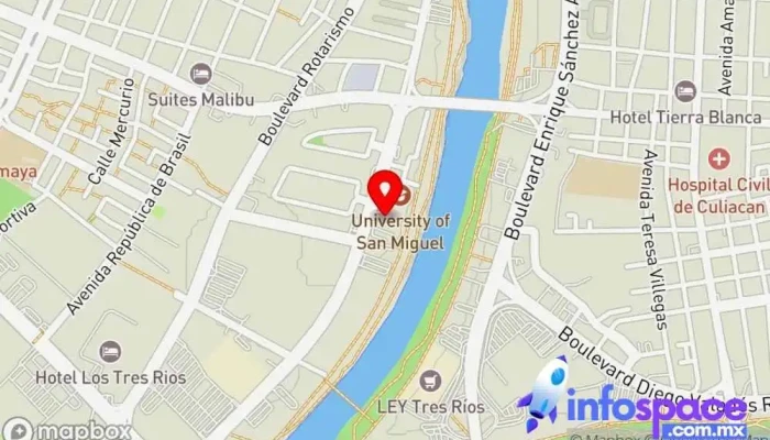 mapa de NEORIS Culiacán Empresa de software en Culiacán Rosales
