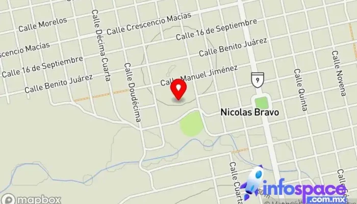 mapa de Nicolás Bravo  en Nicolás Bravo