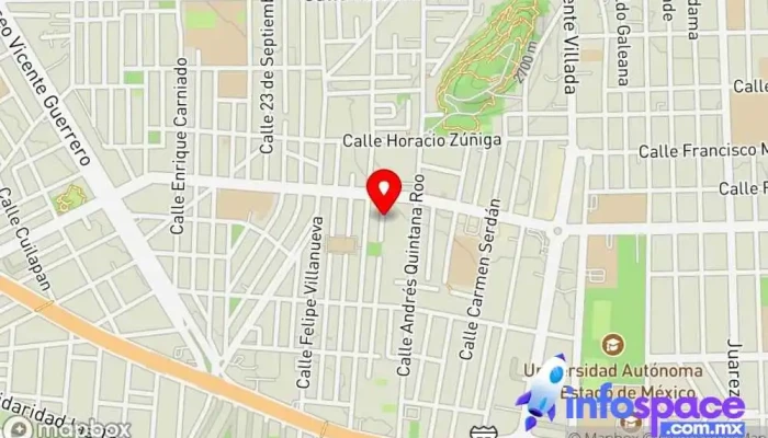 mapa de Nook iT Consultora de administración empresarial, Planificador financiero, Agencia de marketing en Toluca de Lerdo