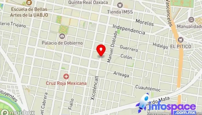 mapa de Notaria Pública No. 33 Servicios legales en Oaxaca de Juárez