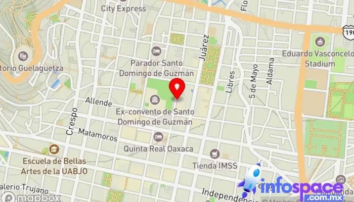 mapa de Notaria Pública No. 74 Servicios legales en Oaxaca de Juárez