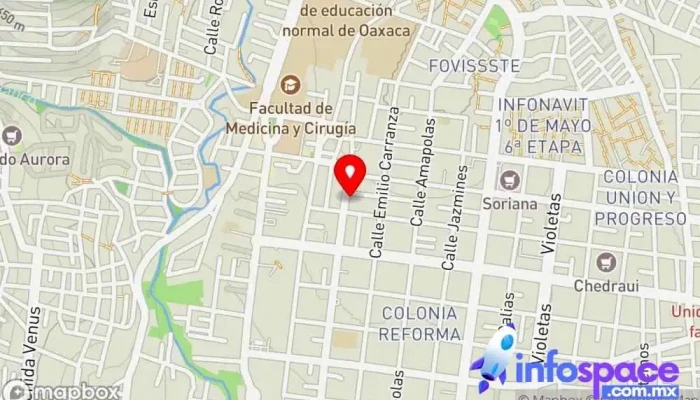 mapa de Nutrióloga Sarahí Solís Nutricionista en Oaxaca de Juárez