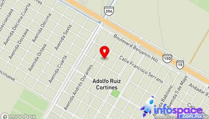mapa de Nutrióloga Valeria Cota Nutricionista en Adolfo Ruiz Cortines