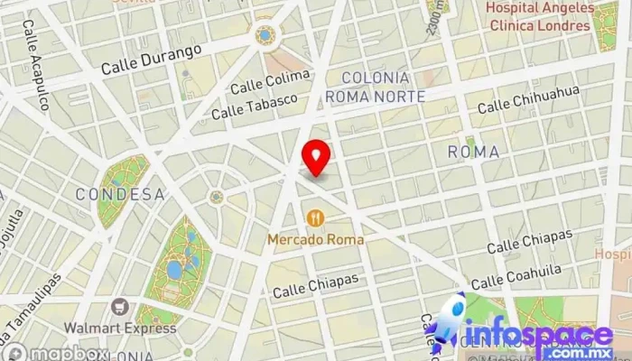 mapa de NWK IT CONSULTORES S.A. DE C.V. Empresa de software en Cuauhtémoc, Ciudad de México