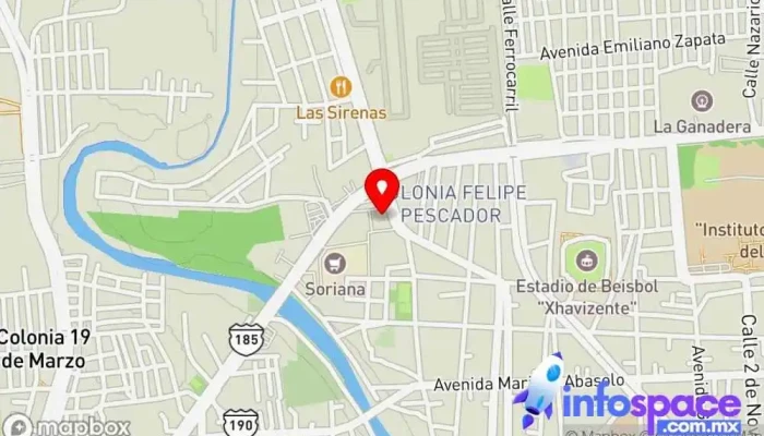 mapa de OCC bus station Estación de autobuses en Juchitán de Zaragoza