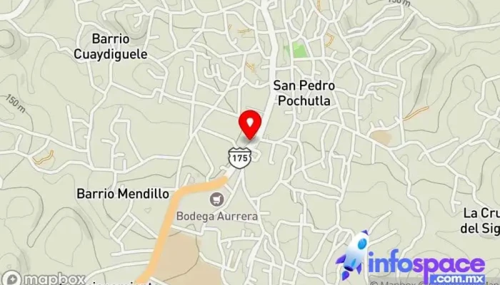 mapa de OCC Bus Station Estación de autobuses en San Pedro Pochutla