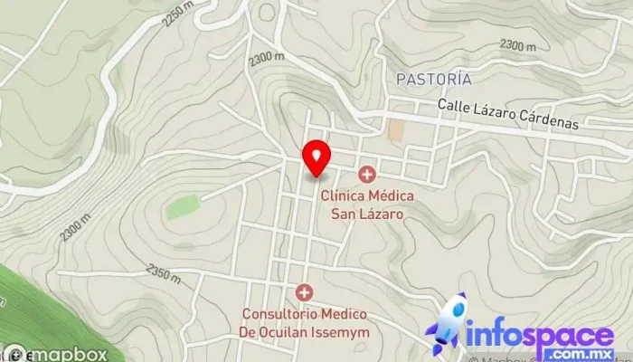mapa de Ocuilan de Arteaga  en Ocuilan de Arteaga