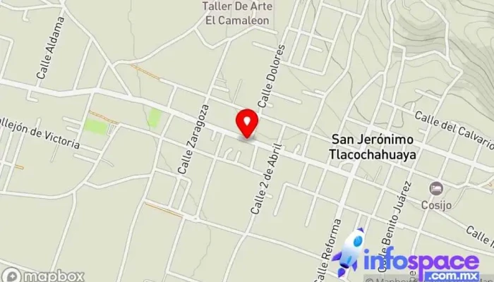 mapa de Oficina de becas para el Bienestar Benito Juarez Sede San Jeronimo Tlacochahuaya Oficina de la Administración en San Jerónimo Tlacochahuaya