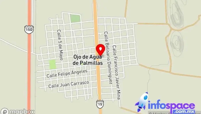 mapa de Ojo de Agua de Palmillas  en Ojo de Agua de Palmillas
