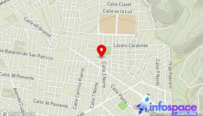 mapa de OMG & SA Consultores en TI Consultora informática en Tehuacán