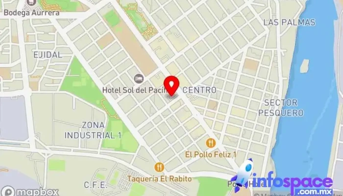 mapa de Omnibus De México - Lázaro Cárdenas Empresa de autobuses en Cdad. Lázaro Cárdenas