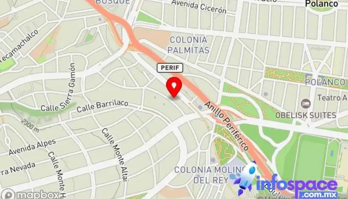 mapa de Oracle Empresa de software en Miguel Hidalgo, Ciudad de México