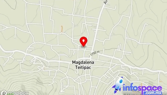 mapa de Palacio Municipal Ayuntamiento de la localidad en Magdalena Teitipac