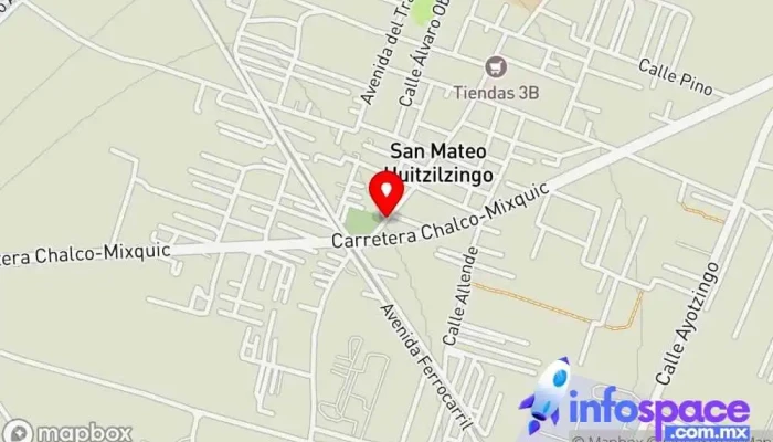 mapa de Panteón San Mateo Huitzilzingo Bus stop en San Mateo Huitzilzingo