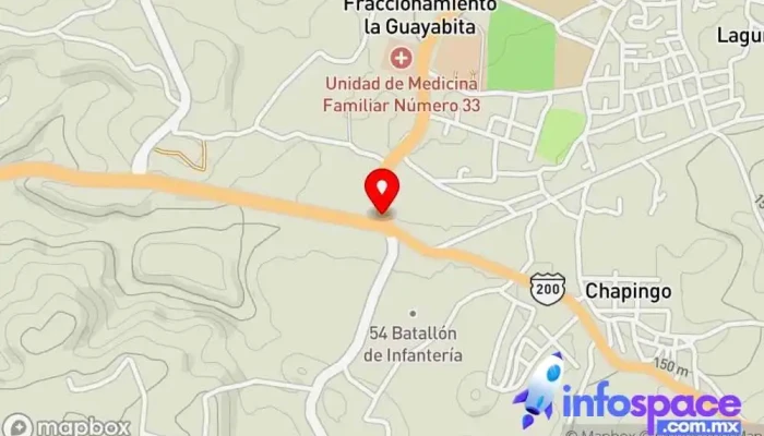 mapa de Parada autobuses SUR Servicio de transporte en Santa María Tonameca