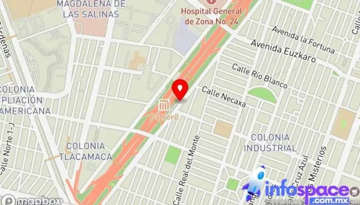 mapa de Parada Autobuses Teotihuacan Empresa de autobuses en Gustavo A. Madero, Ciudad de México